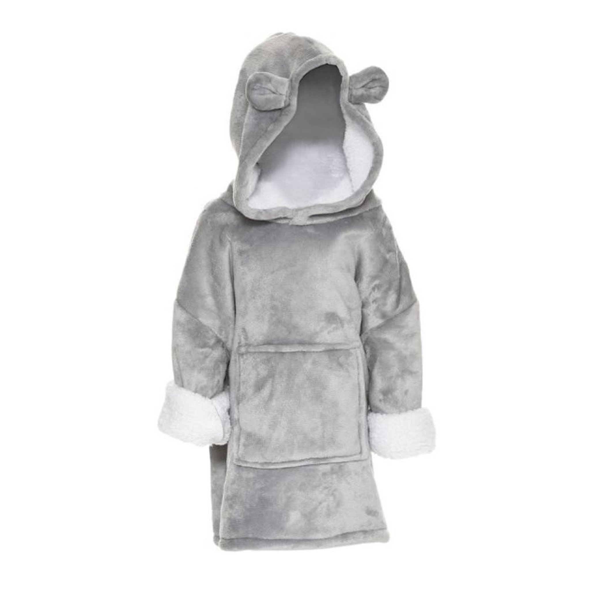 Voir la diapositive 4 : ATMOSPHERA Sweat Plaid Gris Enfant Atmosphera Ours 3-10 Ans