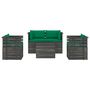 Voir la diapositive 3 : VIDAXL Salon palette de jardin 5 pcs avec coussins Bois de pin massif