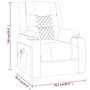 Voir la diapositive 6 : VIDAXL Fauteuil inclinable Gris Similicuir