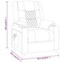 Voir la diapositive 6 : VIDAXL Fauteuil inclinable Gris Similicuir