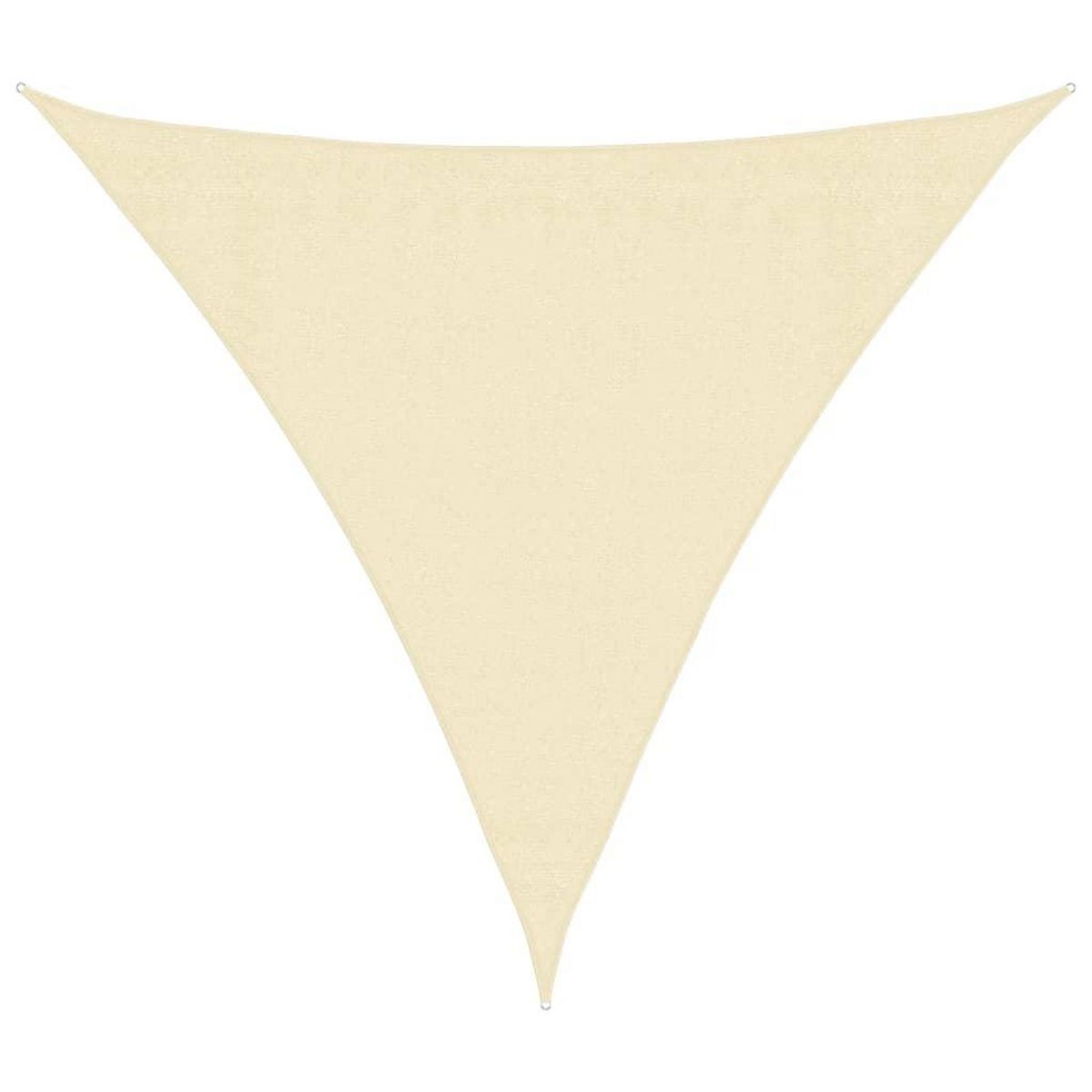 VIDAXL Parasol en PEHD triangulaire 3,6x3,6x3,6 m Creme