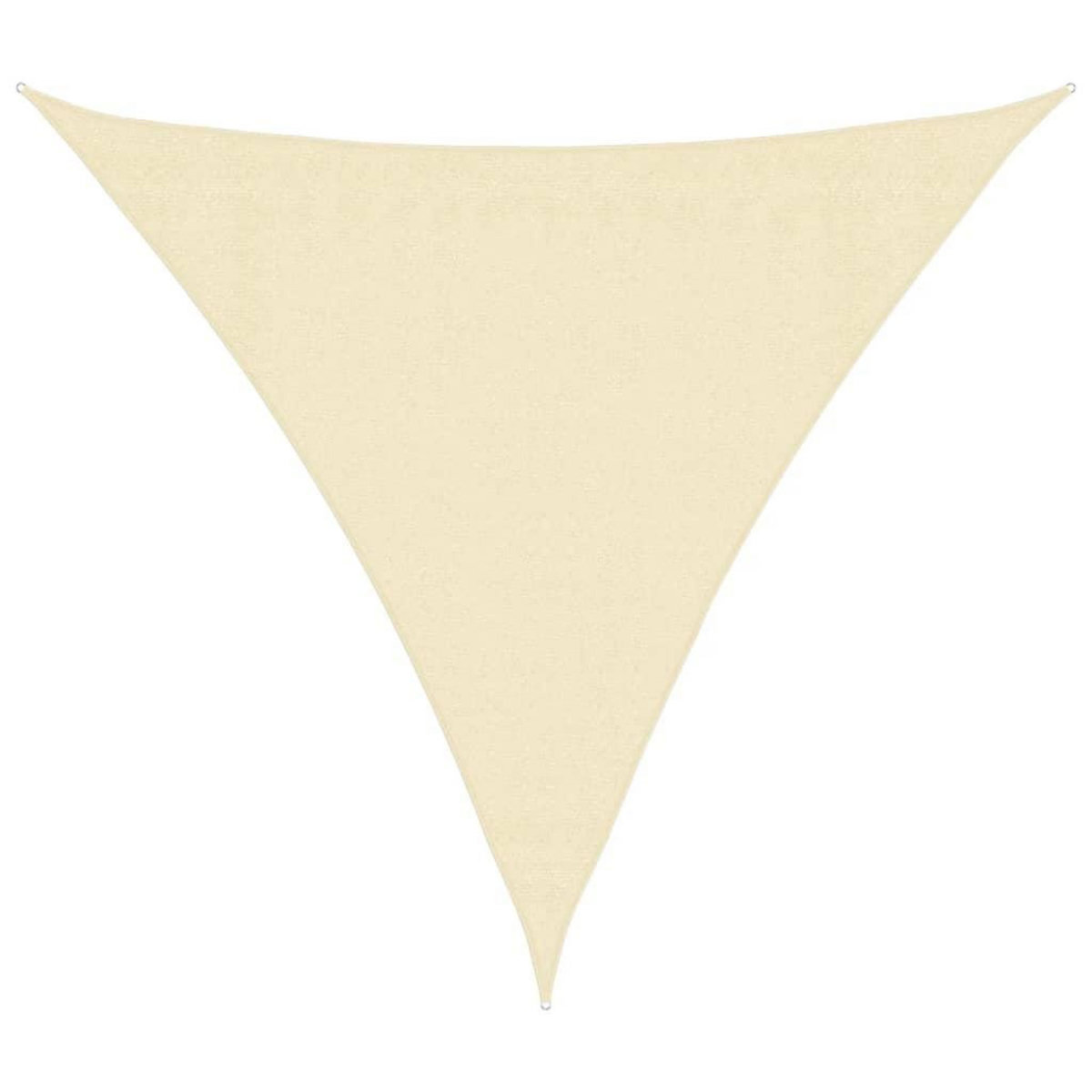VIDAXL Parasol en PEHD triangulaire 3,6x3,6x3,6 m Creme