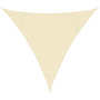 Voir la diapositive 2 : VIDAXL Parasol en PEHD triangulaire 3,6x3,6x3,6 m Creme