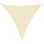 Voir la diapositive 2 : VIDAXL Parasol en PEHD triangulaire 3,6x3,6x3,6 m Creme