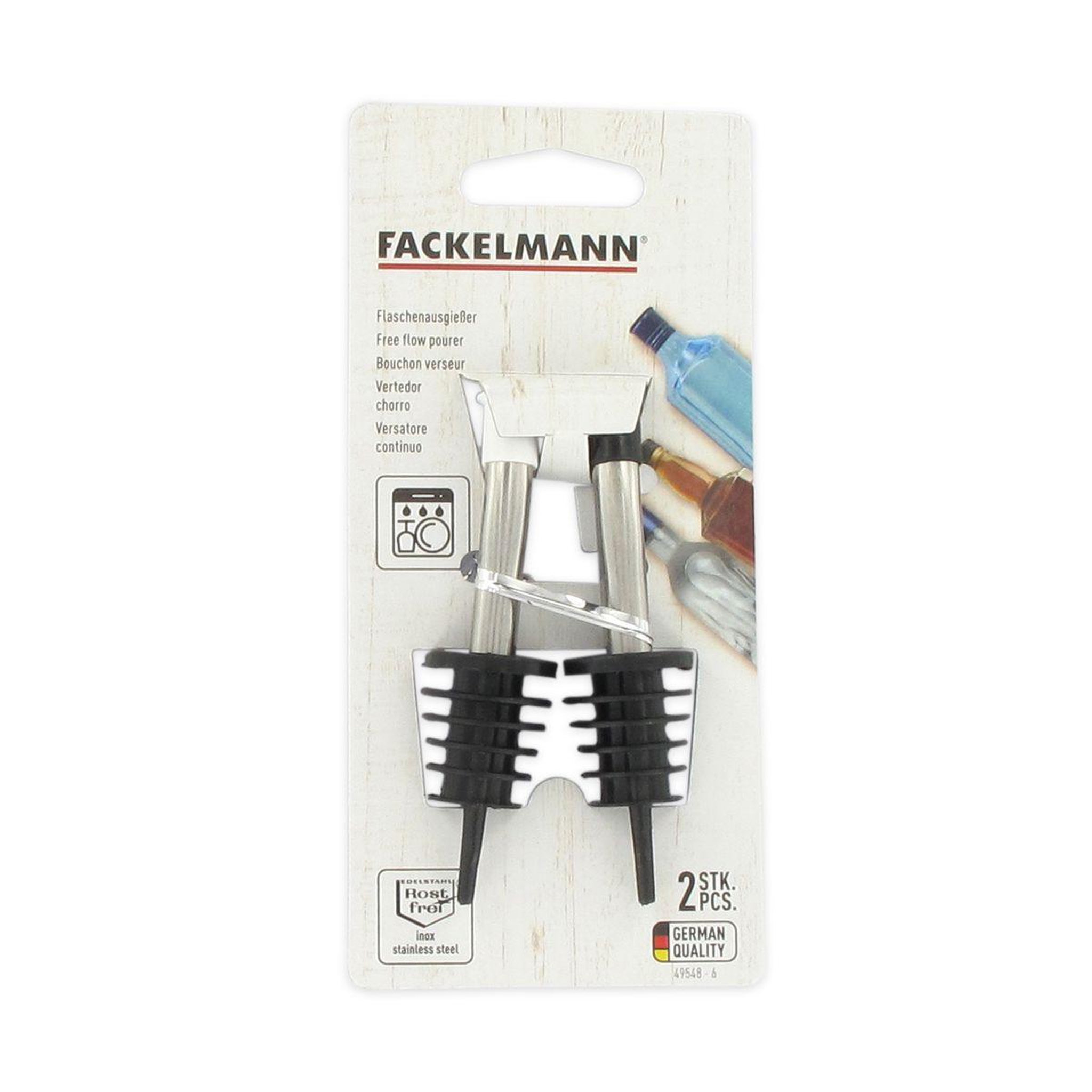 Voir la diapositive 6 : Fackelmann Lot de 4 becs verseurs pour bouteille fackelmann