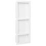 Voir la diapositive 1 : VIDAXL Niche de douche avec 3 compartiments Blanc mat 41x99x9 cm