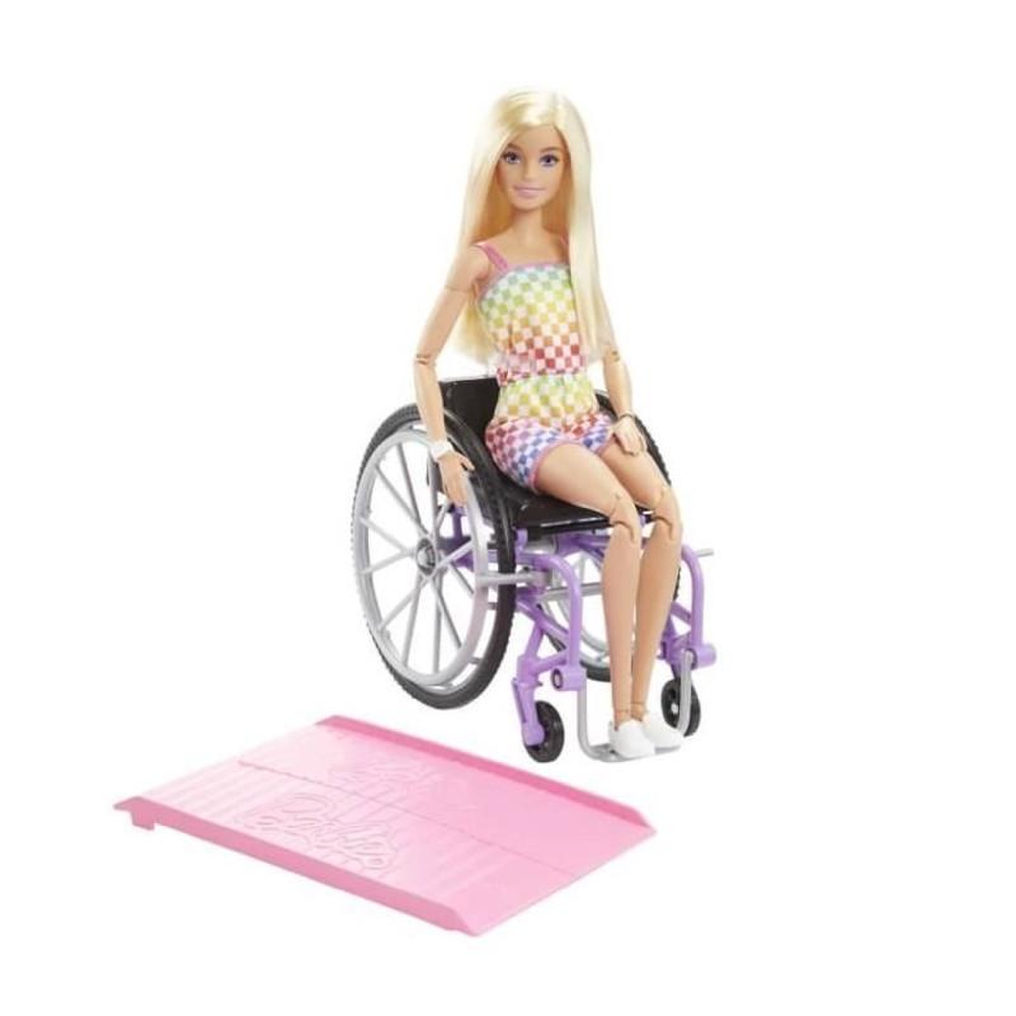 BARBIE Barbie - Barbie Fauteuil Roulant Blonde - Poupée - 3 Ans Et +