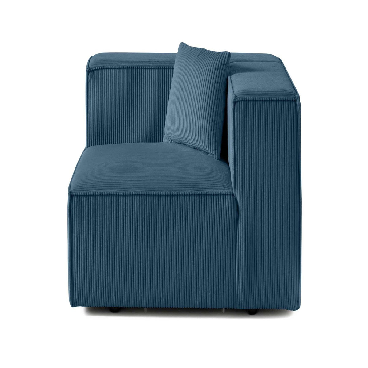 LISA DESIGN Arty - module d'assise gauche - en velours côtelé