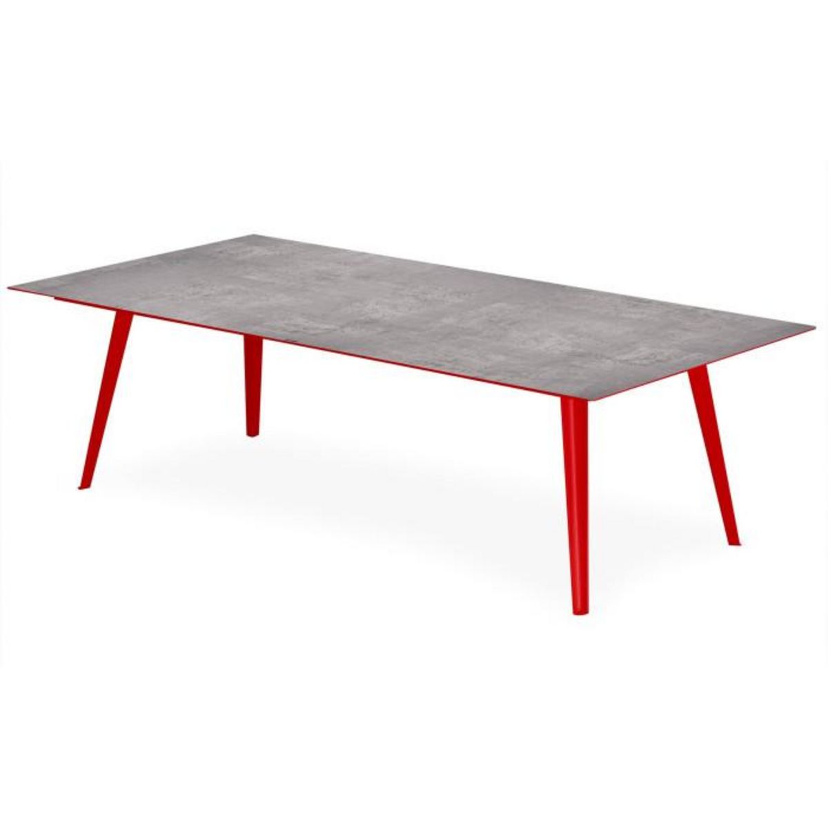 Paris Prix Table Basse 2 Covers  Texture  120cm Rouge
