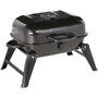 Voir la diapositive 1 : OUTSUNNY Barbecue au charbon de bois BBQ grill portable et pliable avec couvercle dim. 59 x 43 x 39 cm noir