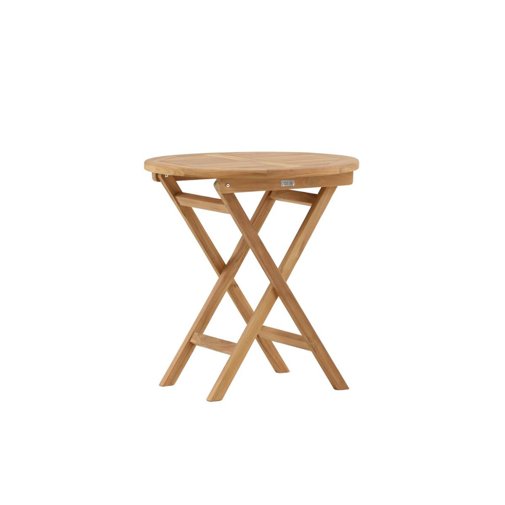 Voir la diapositive 6 : Paris Prix Table de jardin ronde en teck  kenya  70cm naturel