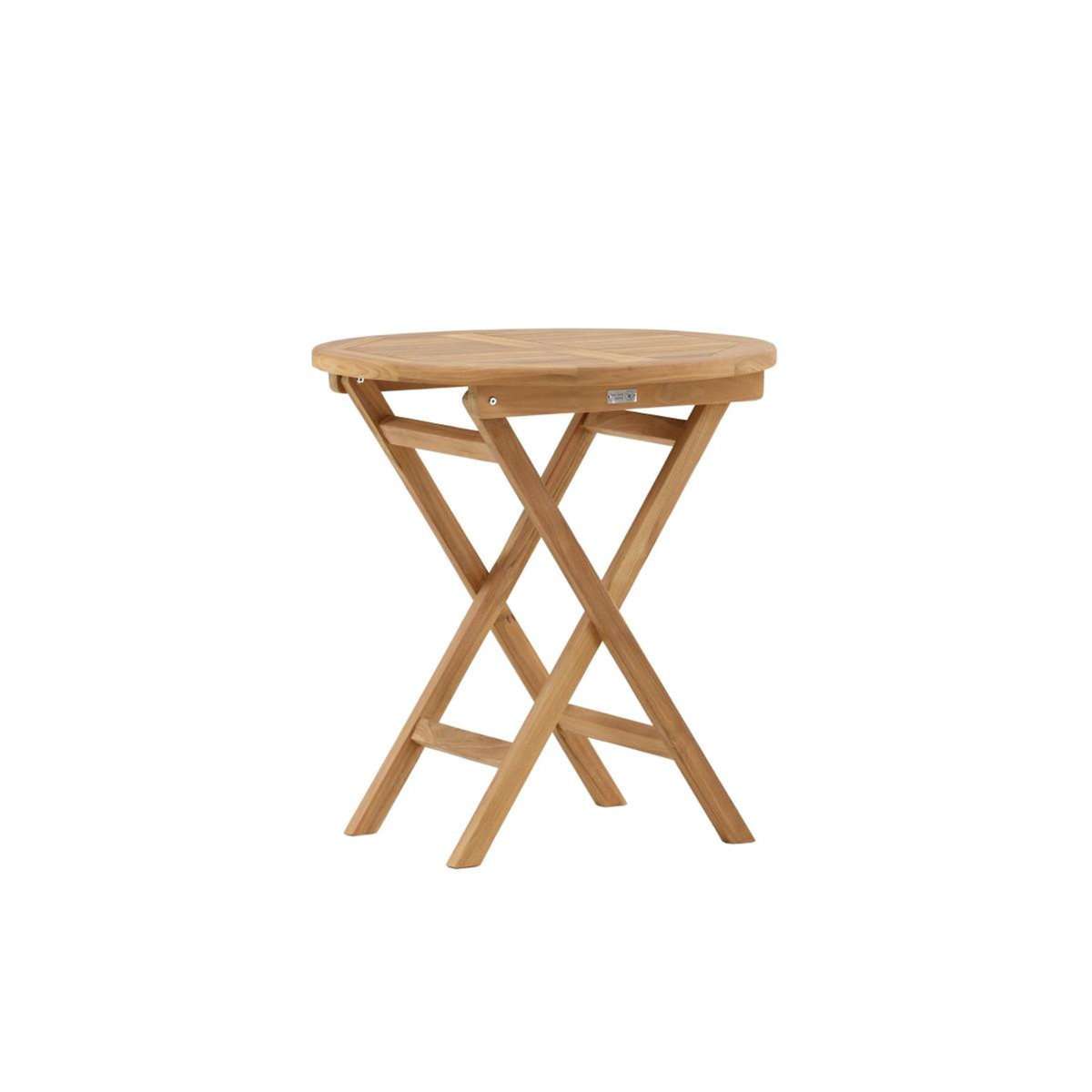 Paris Prix Table de Jardin Ronde en Teck  Kenya  70cm Naturel
