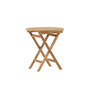 Voir la diapositive 6 : Paris Prix Table de Jardin Ronde en Teck  Kenya  70cm Naturel