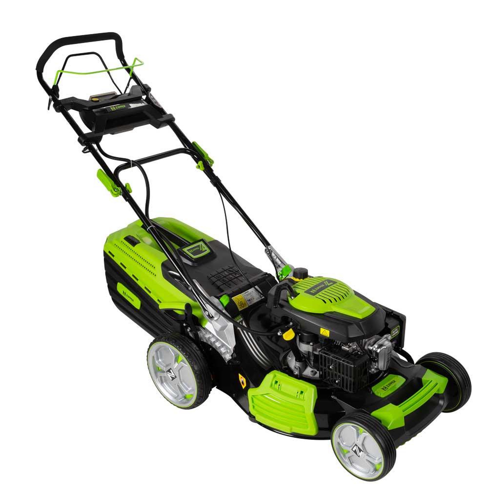 ZIPPER Tondeuse à gazon avec e-start système 4en1 - 173 cc - batterie 1500 mah - largeur de coupe 520 mm