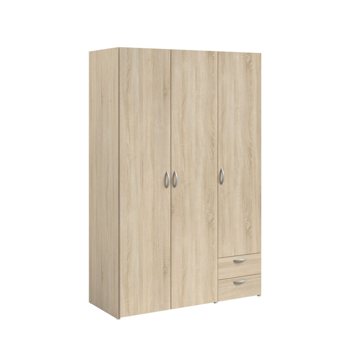 Armoire 3 portes 2 tiroirs L120cm DAISY