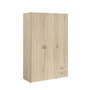 Voir la diapositive 1 : Armoire 3 portes 2 tiroirs L120cm DAISY