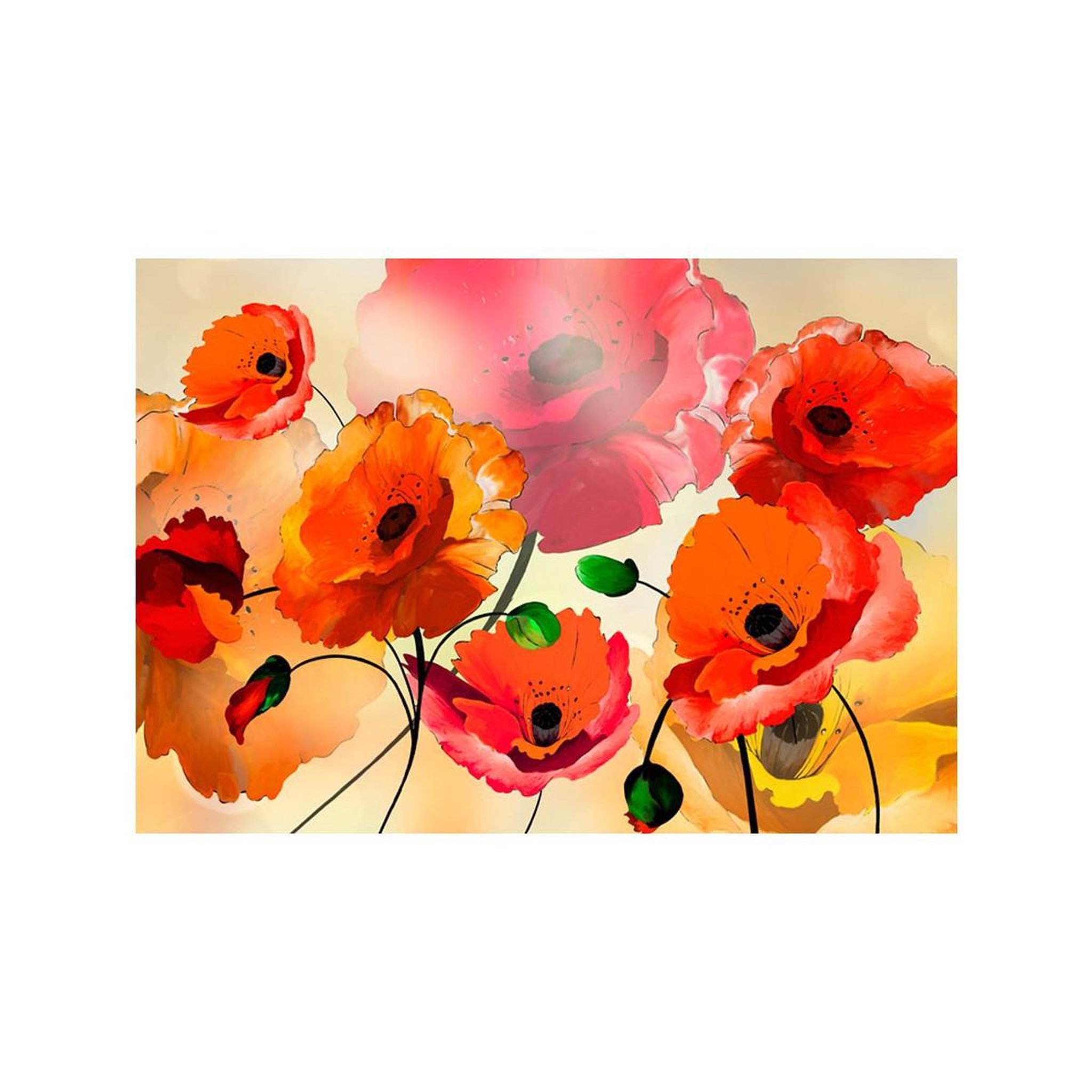 Voir la diapositive 2 : Paris Prix Papier peint  velvet poppies