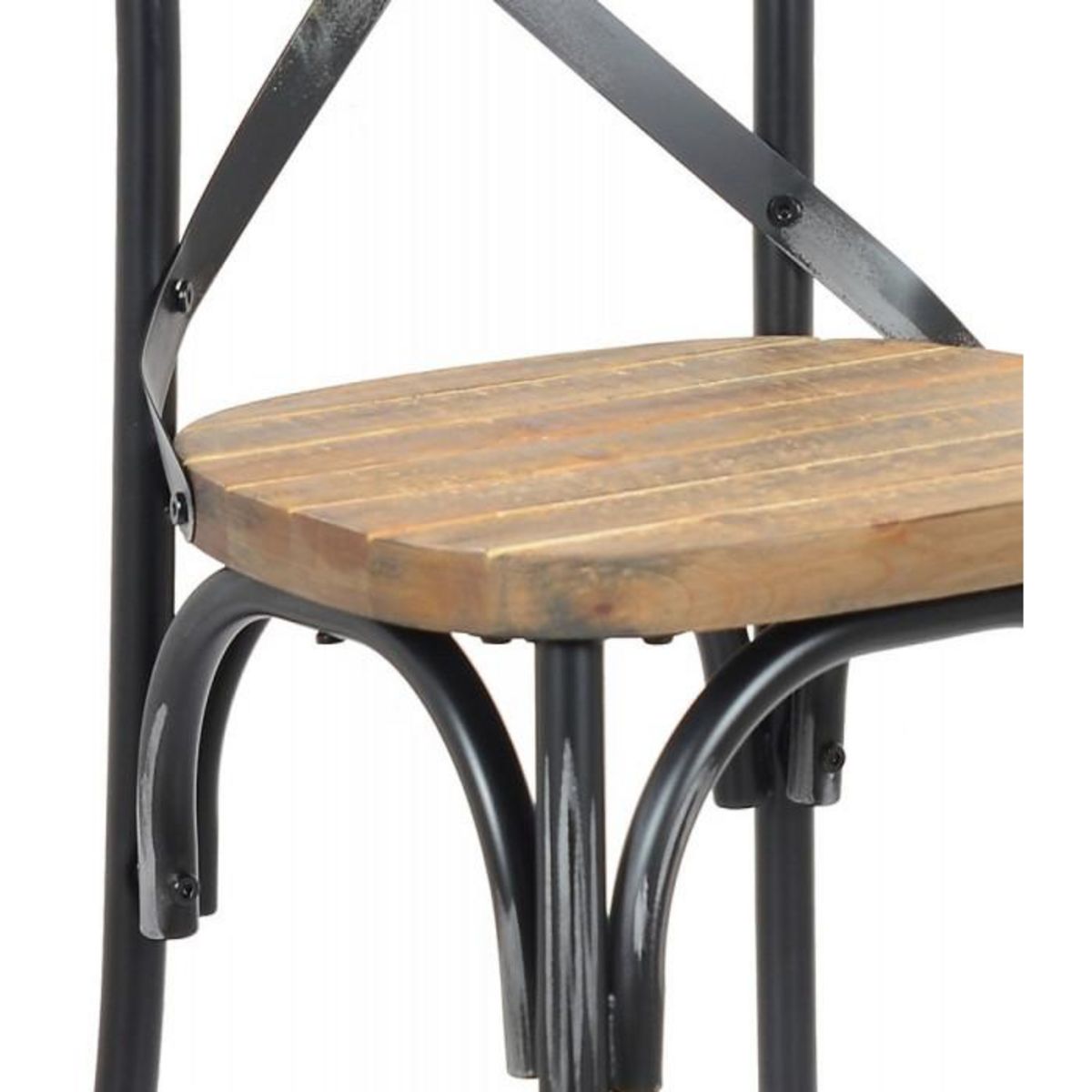 Paris Prix Chaise Rustique  Joann  89cm Naturel & Noir