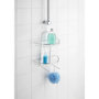 Voir la diapositive 3 : Wenko Etagère de douche Kuopio - L. 28 x H. 43 cm - Argent