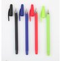 AUCHAN  Lot de 4 stylos bille pointes moyennes Soft Touch assortiment Bleu Noir Rouge Vert