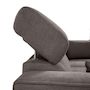 Voir la diapositive 4 : BEST MOBILIER Alicante - canapé d'angle réversible convertible avec têtières - coffre - 4 places - en tissu texturé