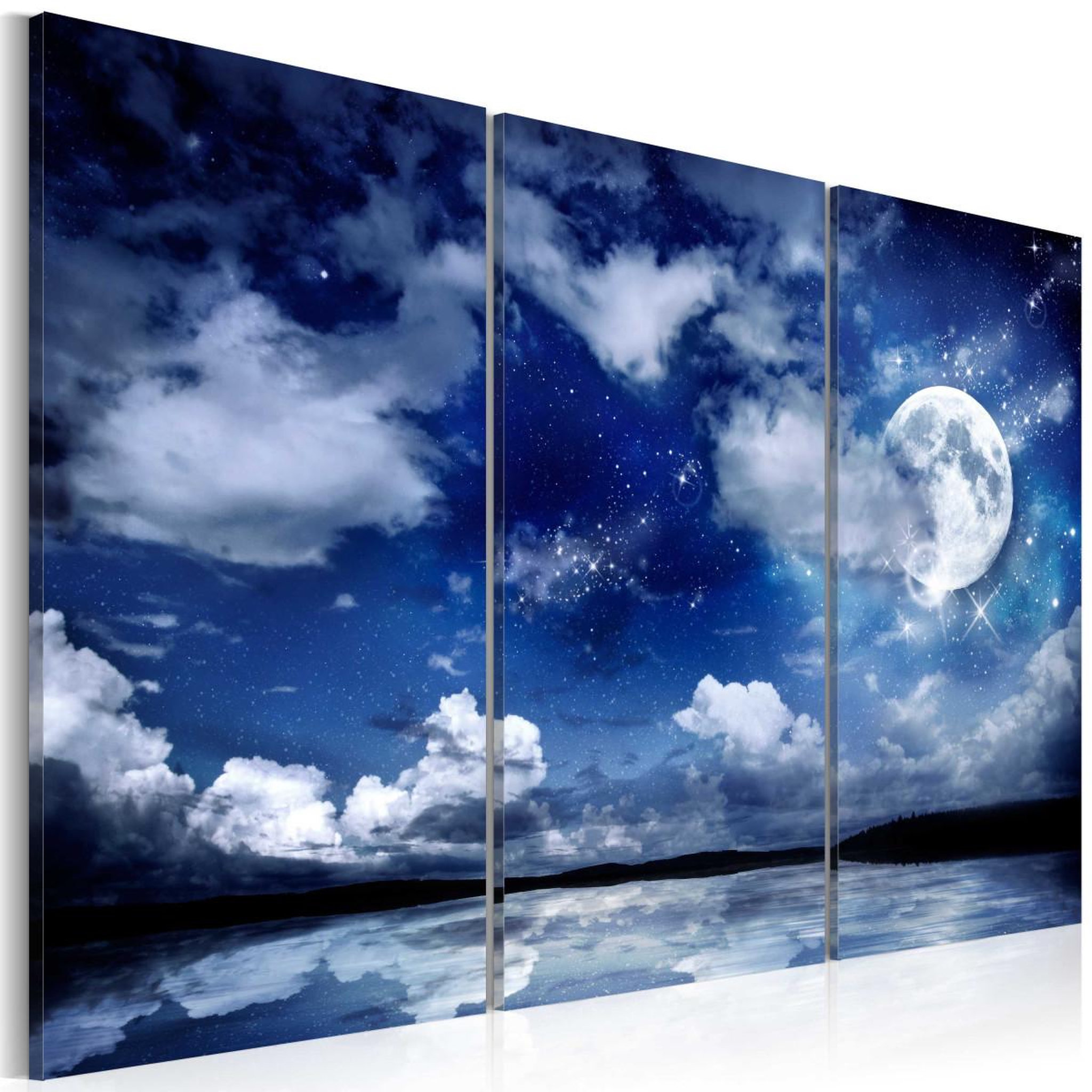 Voir la diapositive 1 : Paris Prix Tableau imprimé  the sea at night