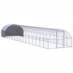 VIDAXL Poulailler d'exterieur 3x16x2 m Acier galvanise