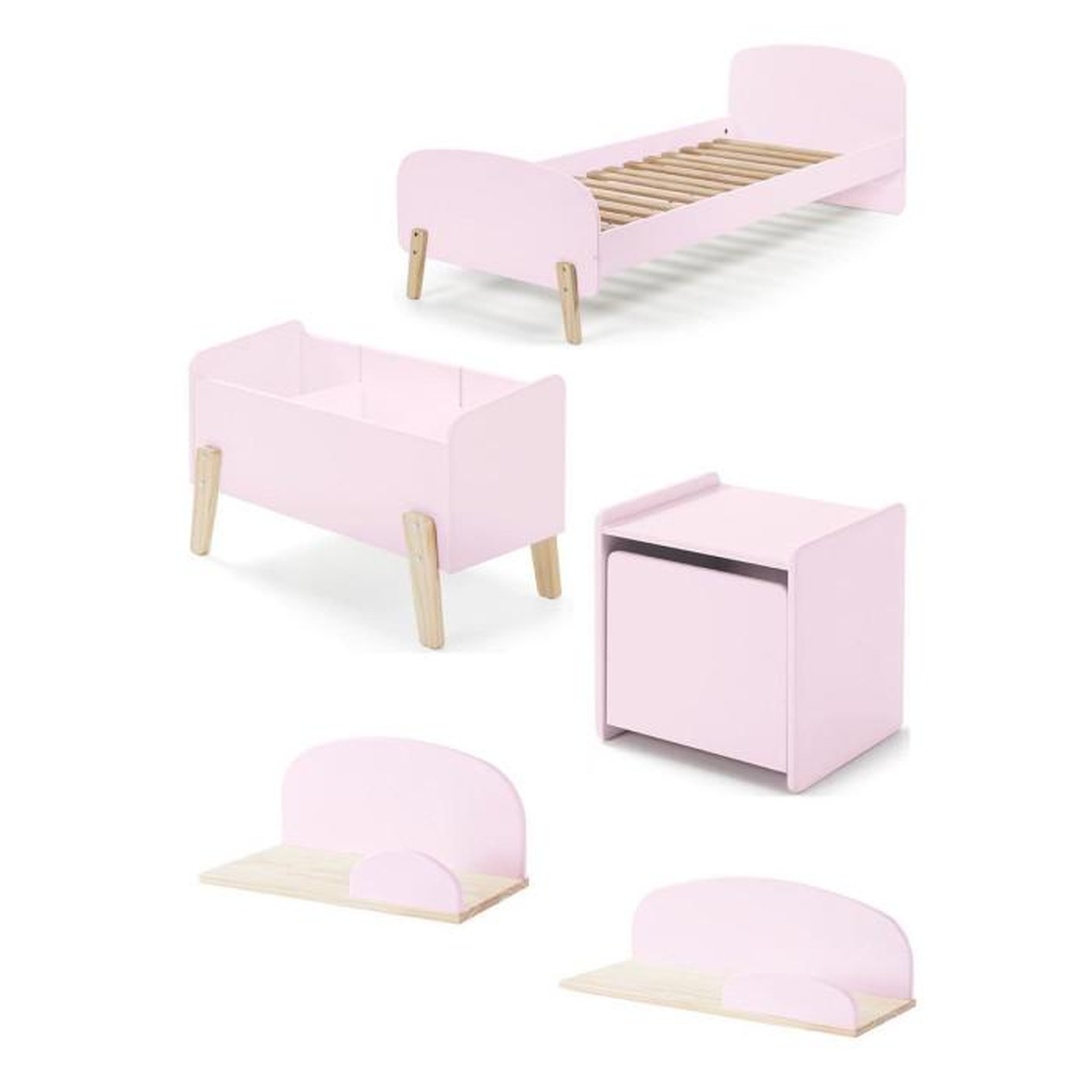 Paris Prix Chambre Complète Enfant 5P  Kiddy  Rose