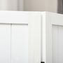 Voir la diapositive 5 : HOMCOM Paravent intérieur 4 panneaux style rustique chic - séparateur de pièce avec rainures verticales - bois de paulownia blanc