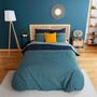 Voir la diapositive 1 : COTE DECO Housse de couette 240x220 + 2 taies JADE 100% Coton 57 fils