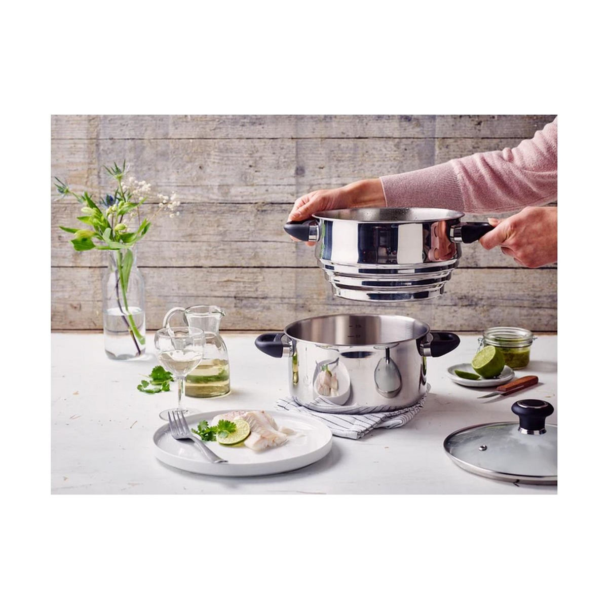 Beka Passoire vapeur multi-diamètre 16/20cm chrome - 12030164