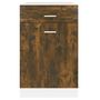 Voir la diapositive 5 : VIDAXL Armoire de plancher a tiroir Chene fume 50x46x81,5 cm Bois