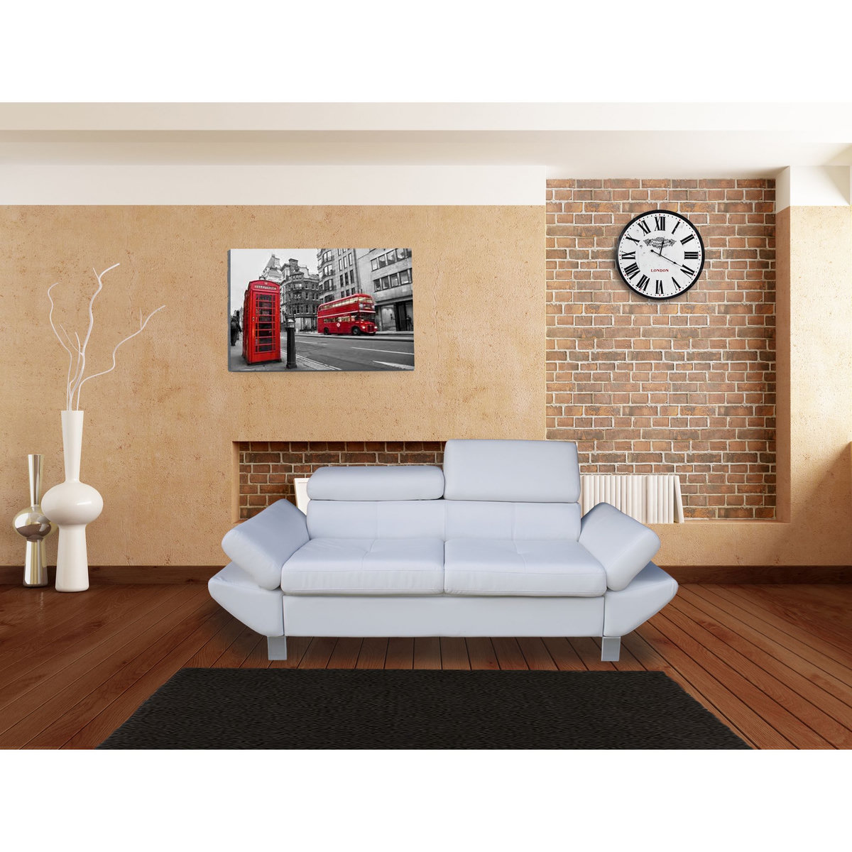 Canapé fixe VERONIQUE 2 ou 3 places, tétières et accoudoirs réglables