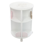 Atmosphera Kids Bibliothèque enfant ronde Douceur. Coloris disponibles : Rose, Gris