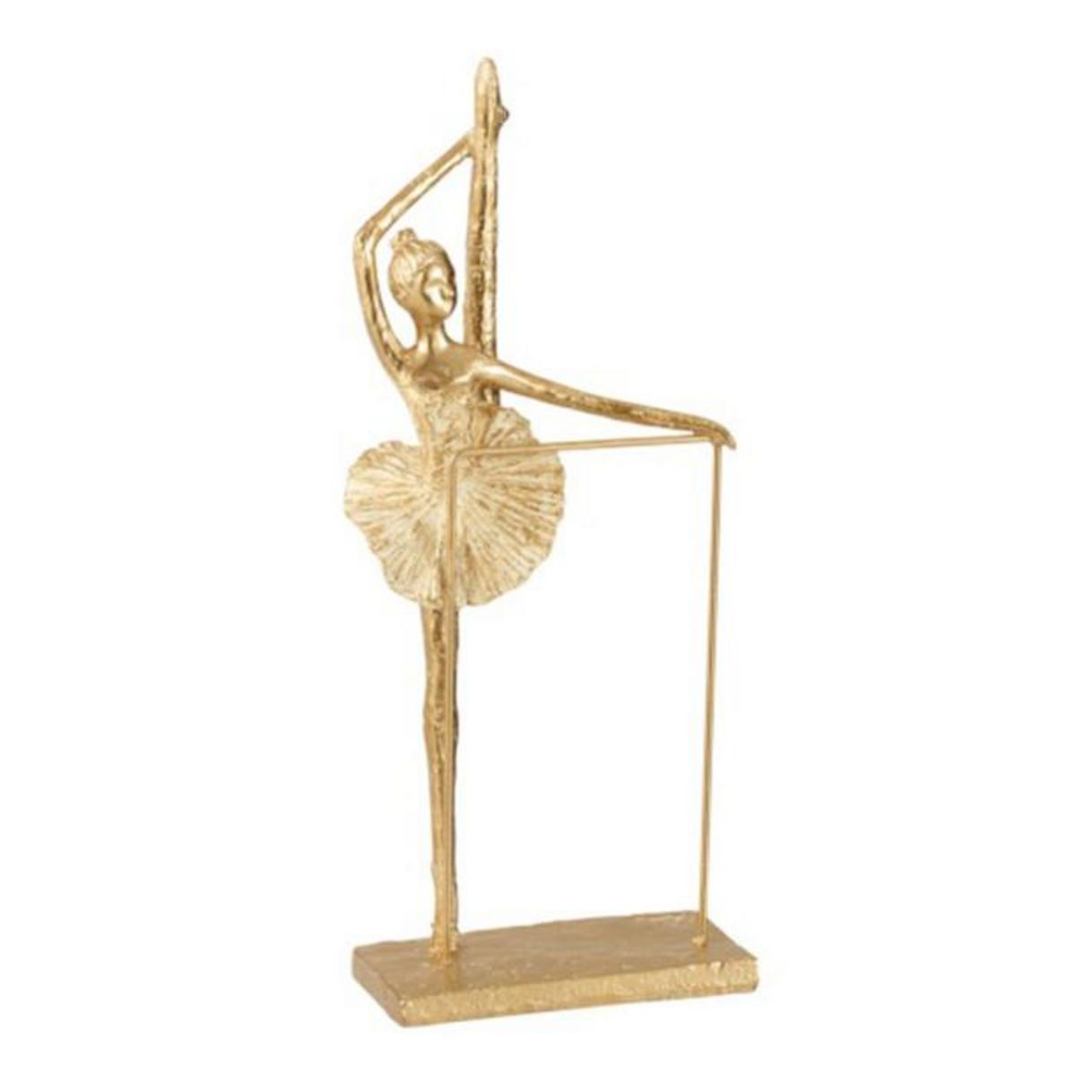 Paris Prix Statuette Déco  Ballerine Jambe Haute  38cm Or