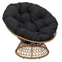 Voir la diapositive 1 : Paris Prix Fauteuil Design  Cancun  96cm Noir & Naturel