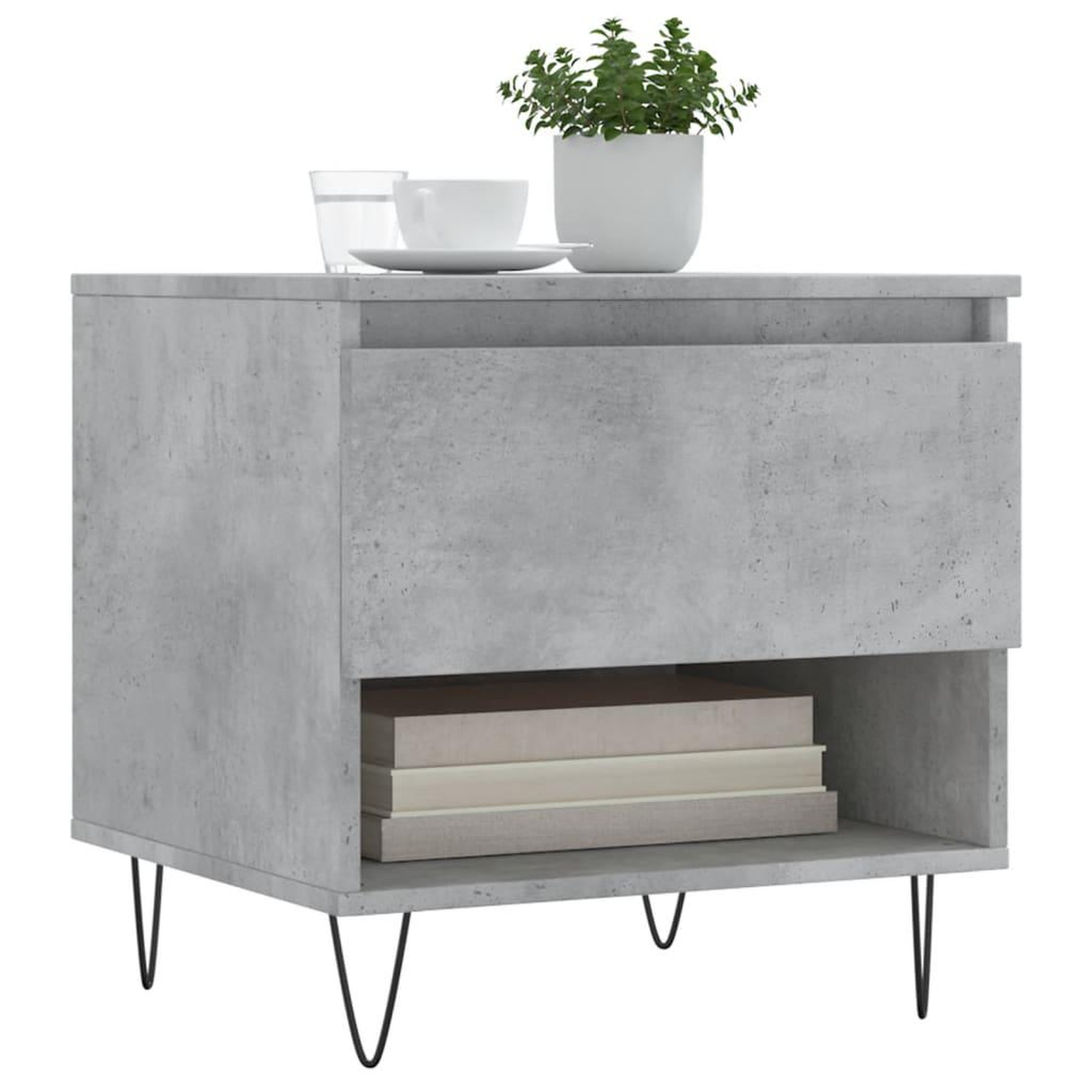 Voir la diapositive 3 : VIDAXL Tables basses 2 pcs gris beton 50x46x50 cm bois d'ingenierie