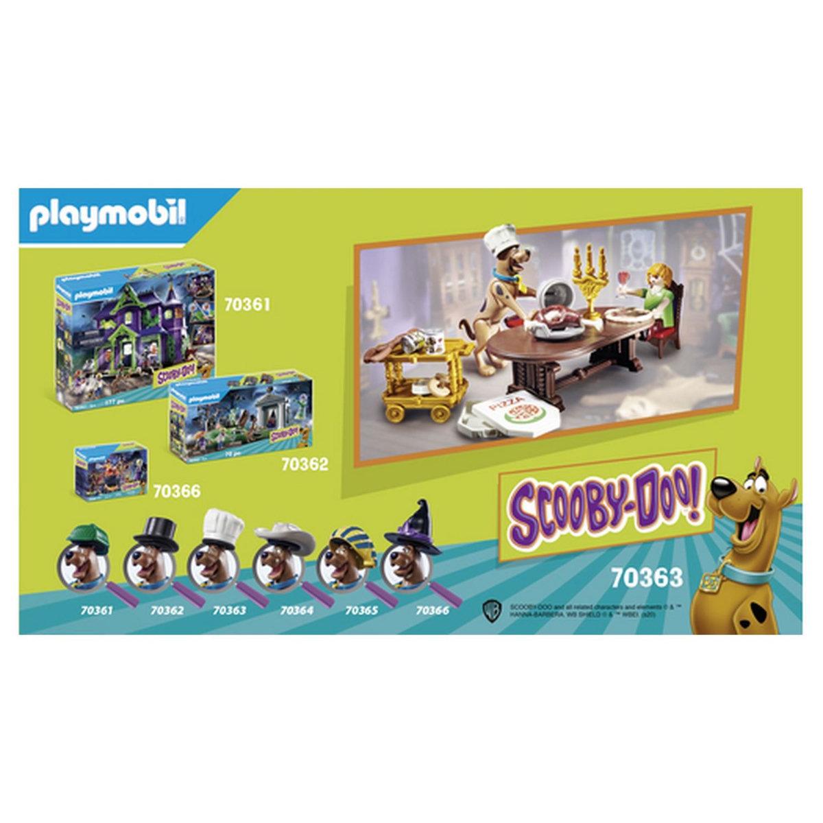 PLAYMOBIL 70363 - Scooby Doo! - Salle de dîner avec Sammy