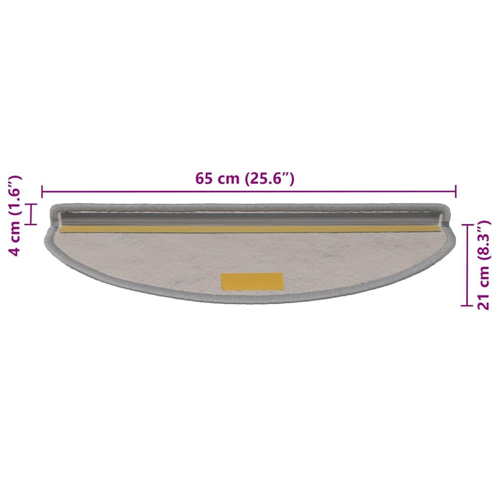 Voir la diapositive 6 : VIDAXL Tapis d'escalier autocollants 30 pcs 65x21x4 cm argente