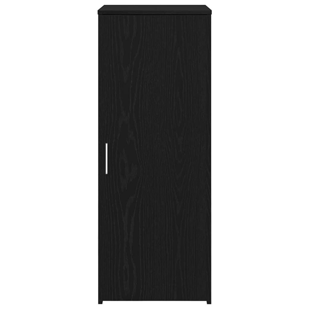 VIDAXL Armoire de rangement noir 40x45x103,5 cm bois d'ingenierie