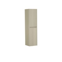 Meuble colonne de douche 30x35 cm suspendu - 2 portes finition blanc mat -  Aurlane