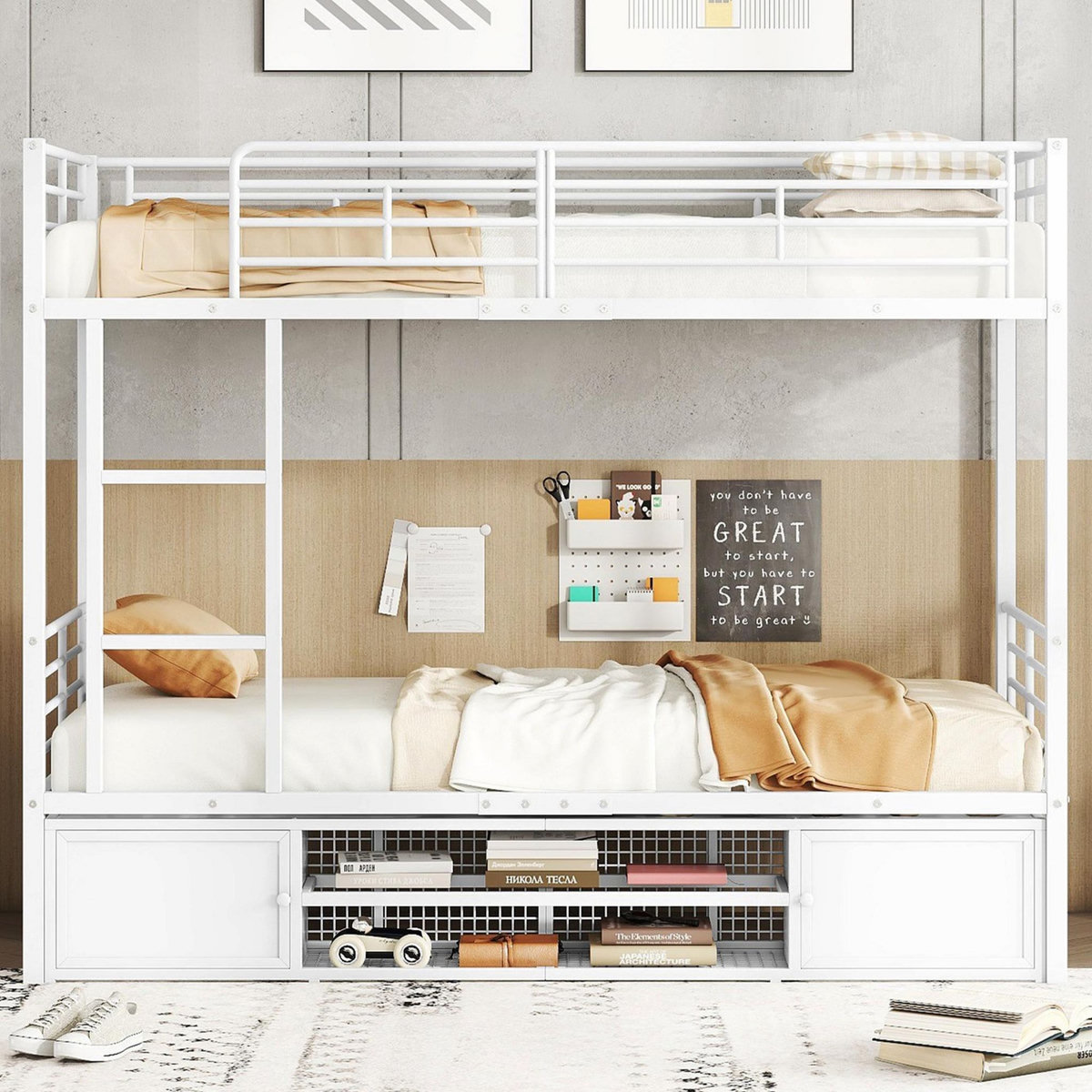 MERAX Lit superposé 90x200cm