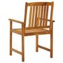 Voir la diapositive 3 : VIDAXL Chaises de jardin lot de 8 Bois d'acacia solide