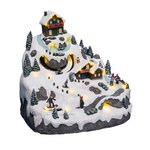 FEERIC LIGHT & CHRISTMAS Village de Noël animé lumineux et musical - Blanc