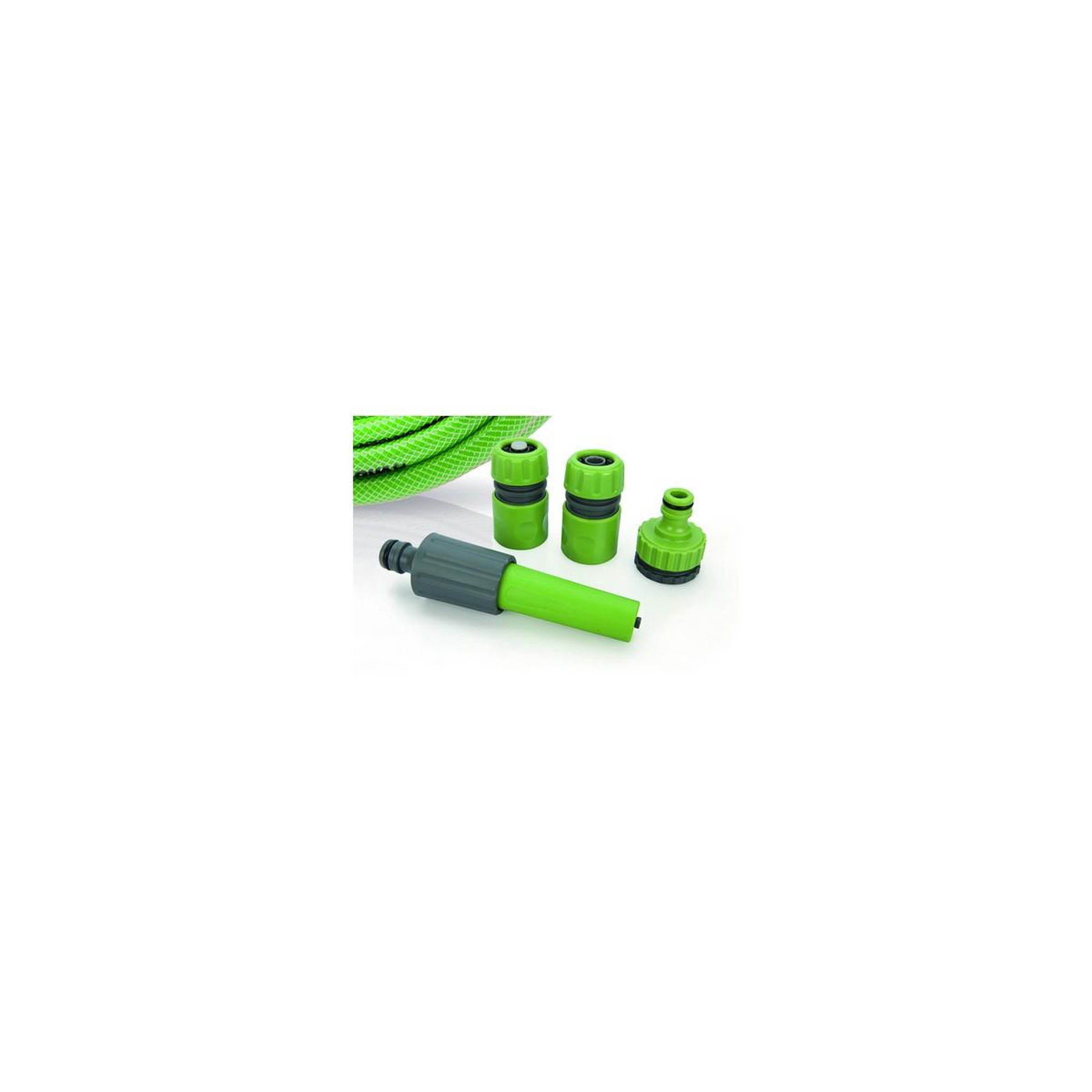 Voir la diapositive 2 : VITO Garden Tuyau d'arrosage 15mm 10 m kit pvc lance multi jet + 2 raccords + nez de robinet vito