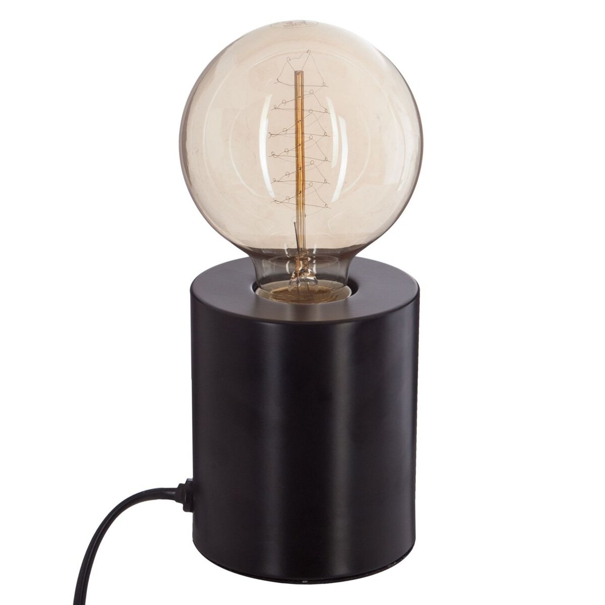 ATMOSPHERA Lampe poser en fer Ampoule H. 10 5 cm Noir pas