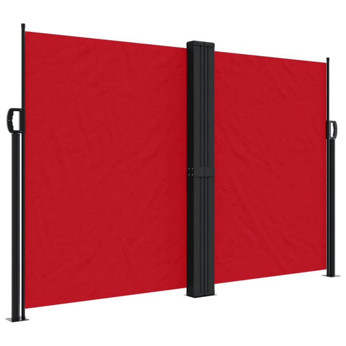 VIDAXL Auvent lateral retractable rouge 160x1000 cm