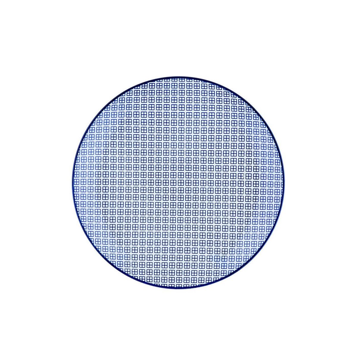 BJORN Assiette PATTERN Ø26cm - 6 pièces - Dark blue