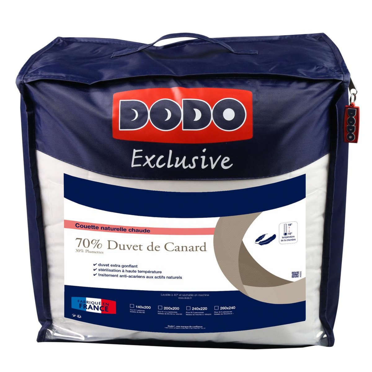 DODO Couette 70% Duvet de Canard neuf Chaude