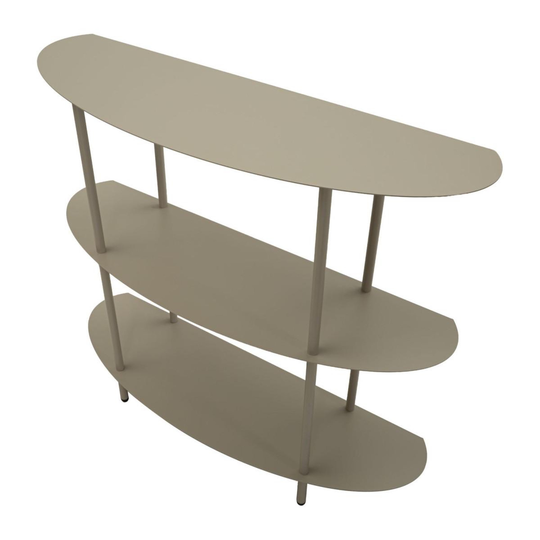 Voir la diapositive 4 : Paris Prix Console 3 Niveaux en Métal  Saturno  90cm Gris